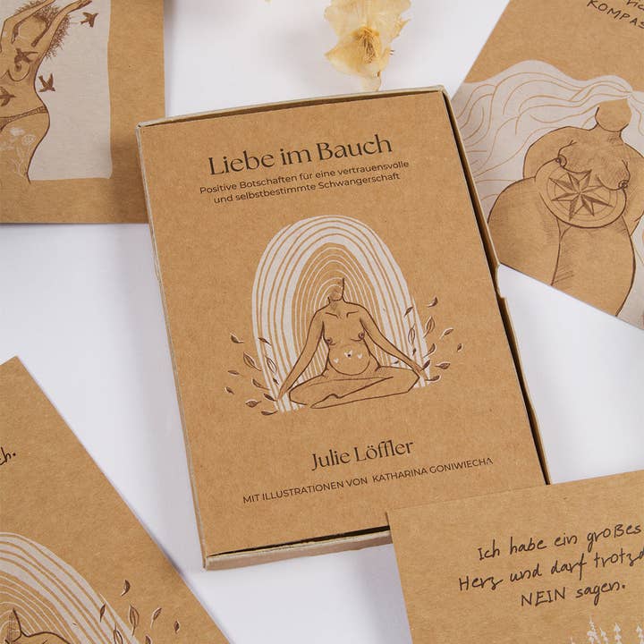 Oh Shanti - Wholesale Stationery/Notecard Set - Sol & Pepper pregnancy affirmation cards4