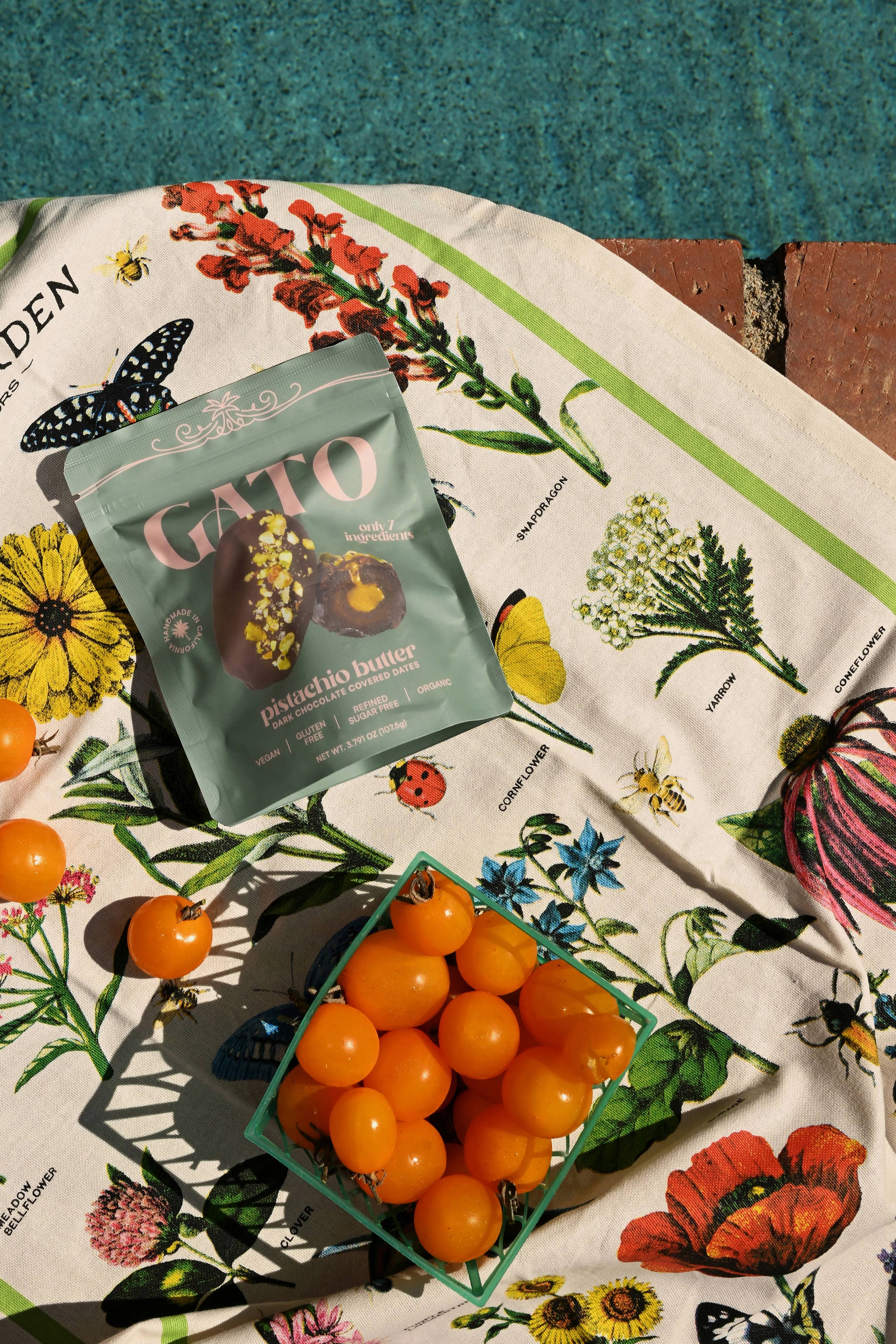 Gato Dates - Wholesale Chocolate Covered Sweets - Chocolate Covered Dates with Pistachio Butter (3 per pouch)2