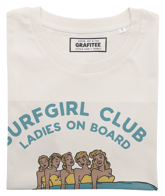 Grafitee - Wholesale Screen Printed T-Shirt - Unisex - Surfgirl Club T-shirt - Summer surf graphic tee1