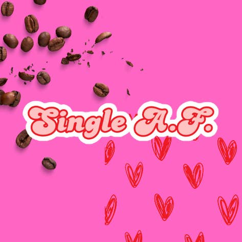 Pegatina única de A.F. para venta al por mayor de Caffeine-Queens LLC