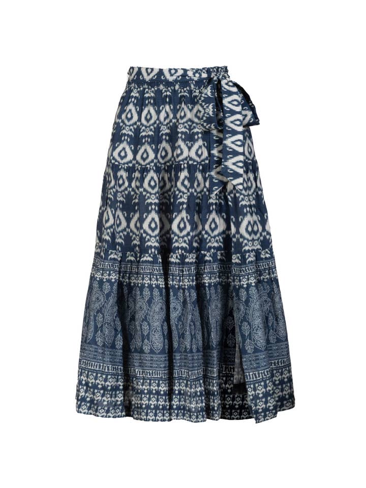 Jenni Skirt In Tivara Ikat for wholesale by Change of Scenery