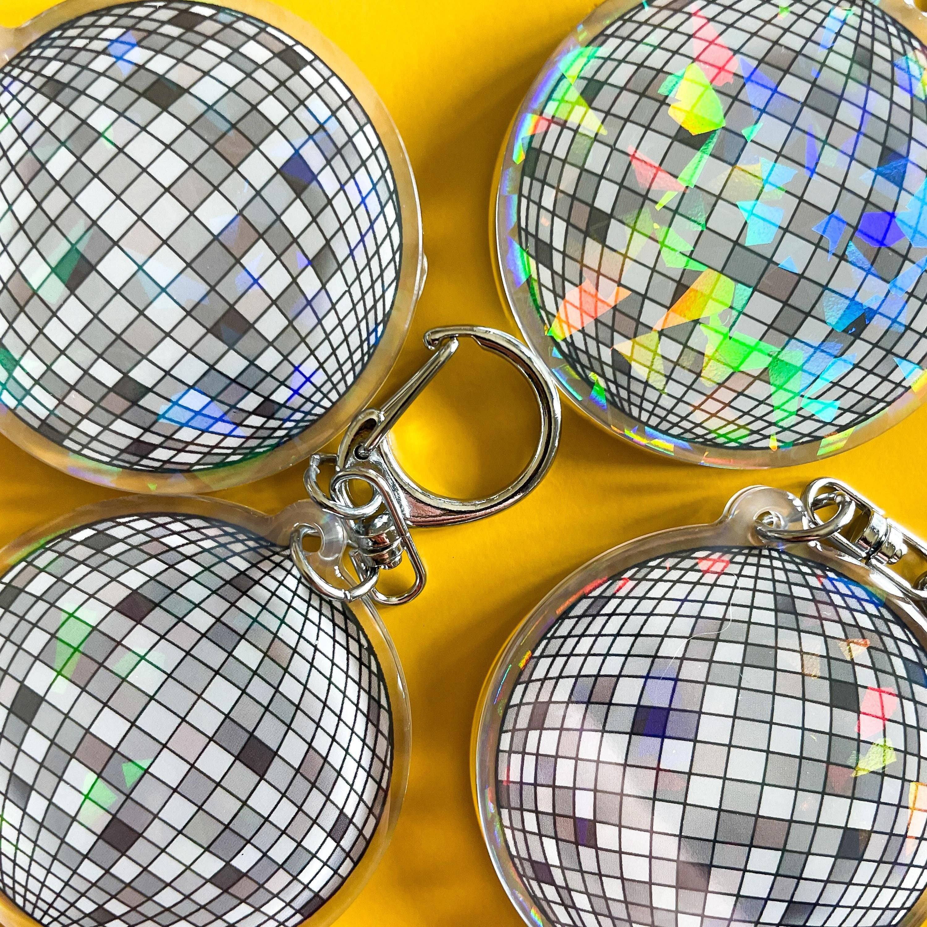 Stark + Stanley - Wholesale Keychain - Unisex - Disco Ball Holographic Keychain2
