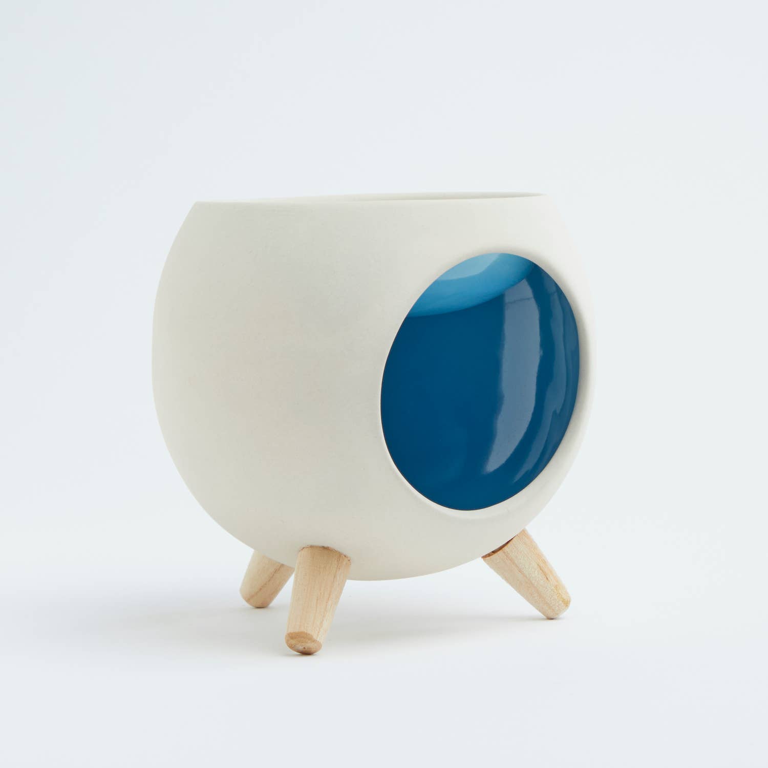 Anoq - Wholesale Wax Warmer - Aromatic diffuser for scented wax. ROUND BLUE burner2