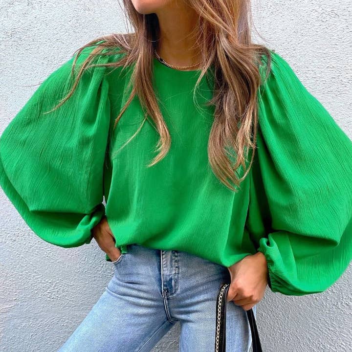 Miss Sparkling - Wholesale Blouse - Women's - Puff sleeve top0