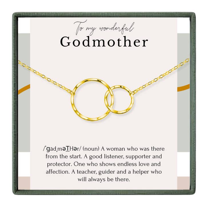 Godmother Baptism Gift - Godmother Proposal Necklace for wholesale by hope love shine