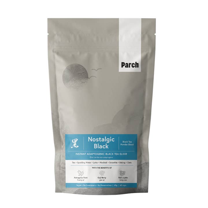 Nostalgic Black - Adaptogenic Instant Tea Elixir for wholesale by Parch Inc.
