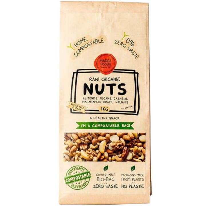 Mindful Foods - Wholesale Nuts - Mixed Nuts - Organic & Activated - 1kg Bag