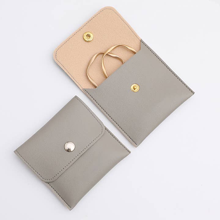 Logo Pouch - Wholesale Jewellery box/organiser - Vegan Leather Jewellery Bag - Retail Packs13