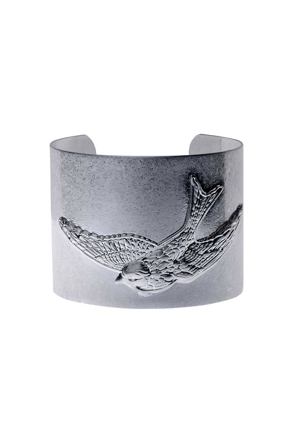 Slitna Silver Sliten stor fågelarmband i silver för wholesale på Faire0