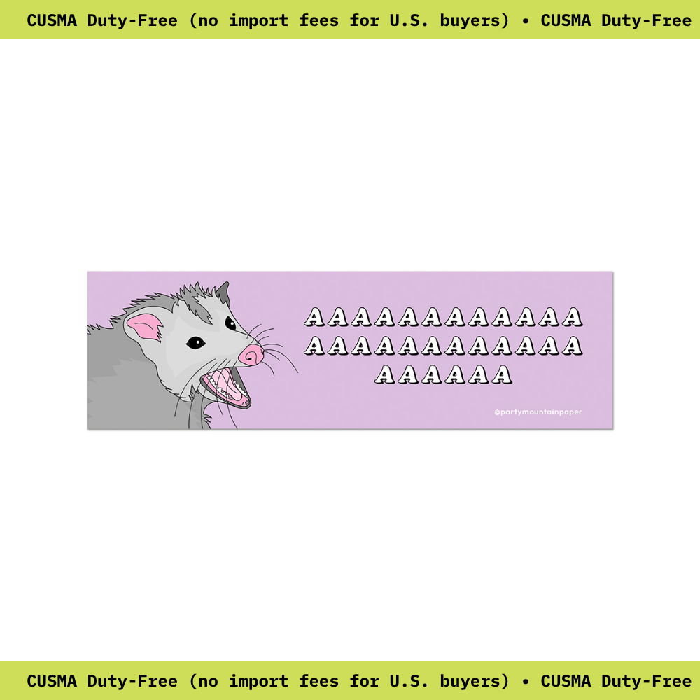 Party Mountain Paper co. - Vendita all'ingrosso Adesivo - Adesivo per paraurti Possum AAAAAA0