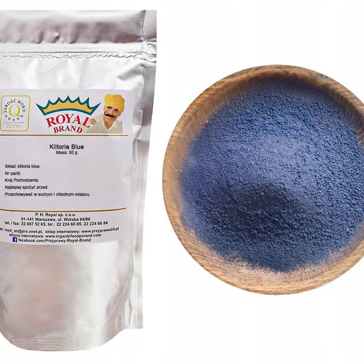 Herbata Niebieska Klitoria Ternateńska Mielona BLUE LATTE MATCHA 50g for wholesale by Royal Brand
