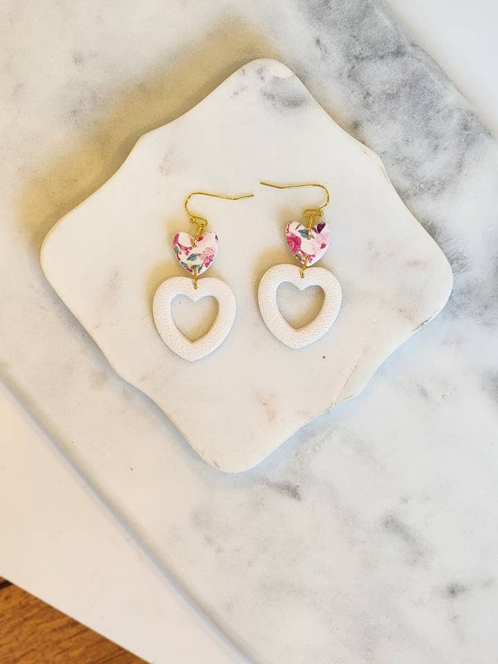 Gouttes Double Heart pour la vente par Marbled Maven