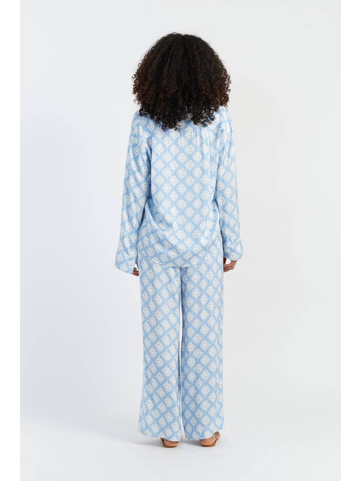 Chinti & Parker - Wholesale Pants - Women's - Sky-Blue Laura Whitmore Paradise Trousers