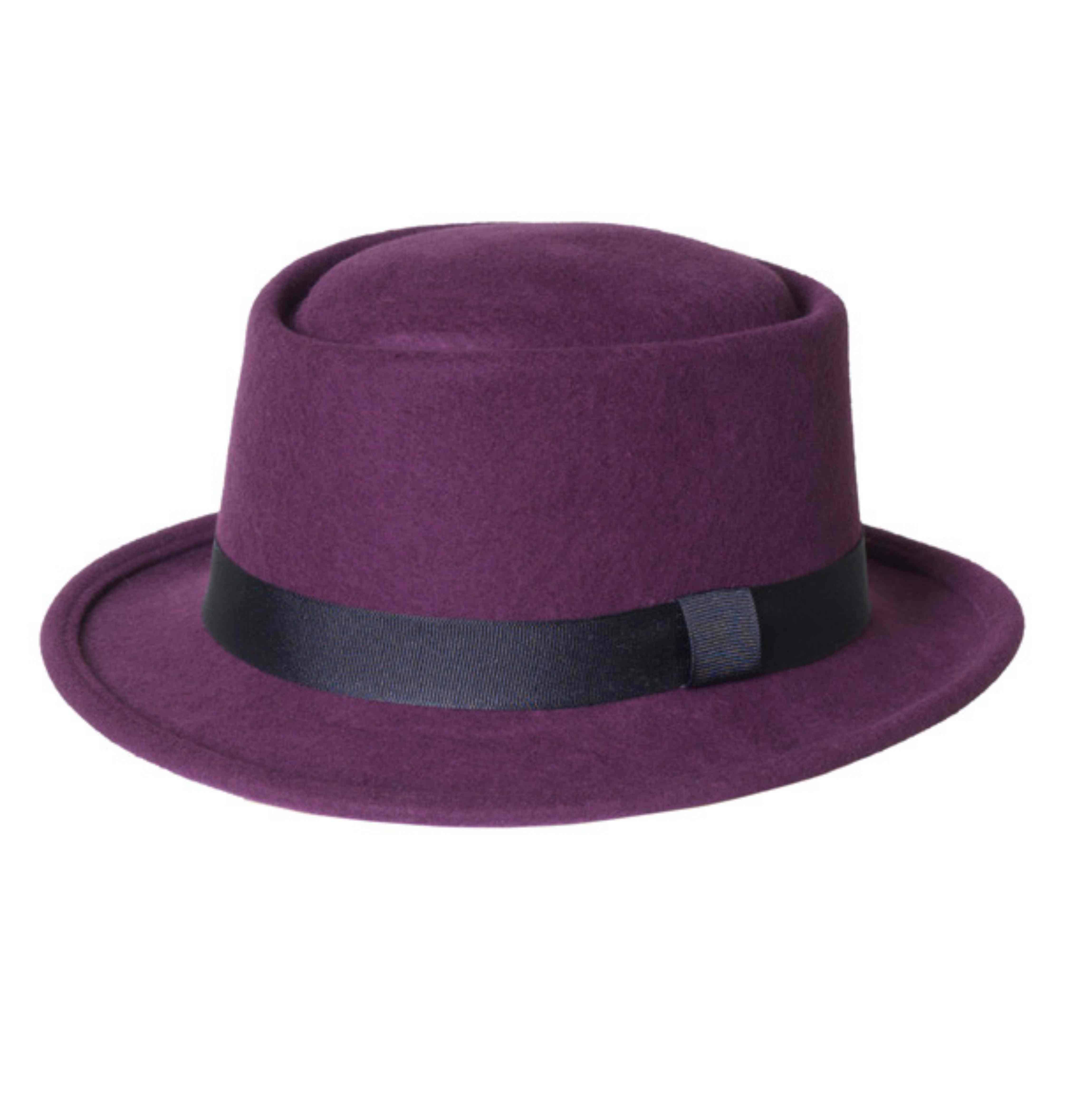 Toucan Hat Company/ Carole Amper - Venta al por mayor Sombrero fedora - Unisex - Tarta de cerdo de fieltro5