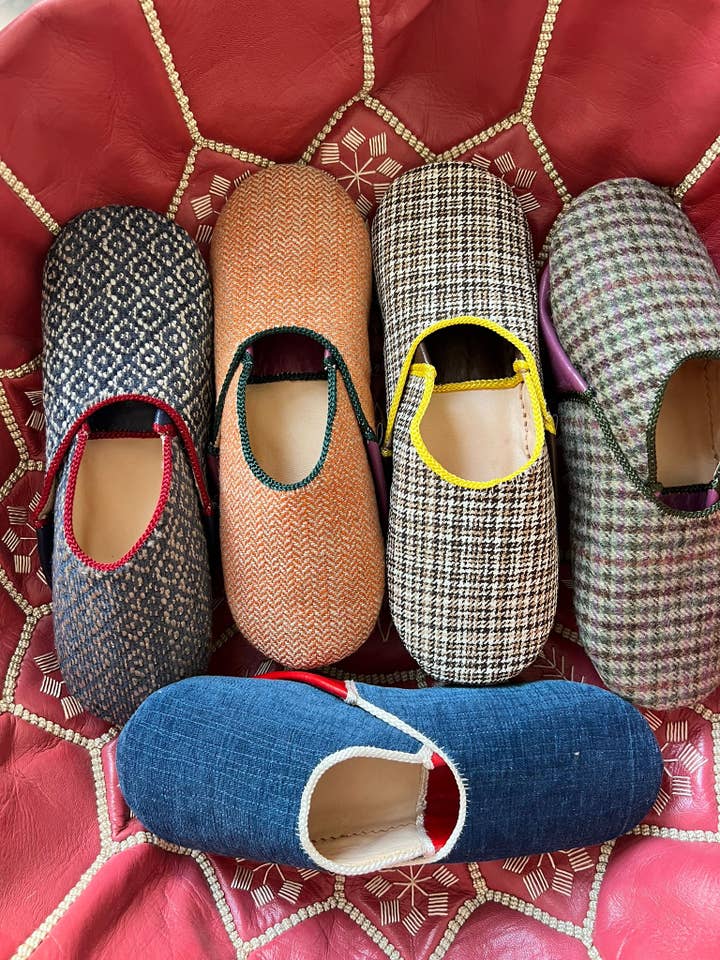 dear Morocco - Wholesale Slippers - Women's - READY TO SHIP Babouche // Fabric SET 4