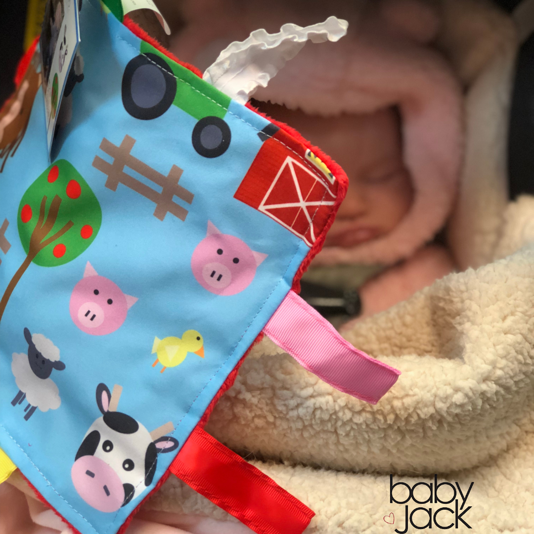 Baby Jack and Company - Wholesale Crinkle Tag Toy - Baby - Farm Agriculture Cows Pigs Horses Chickens Baby Tag Crinkle 8