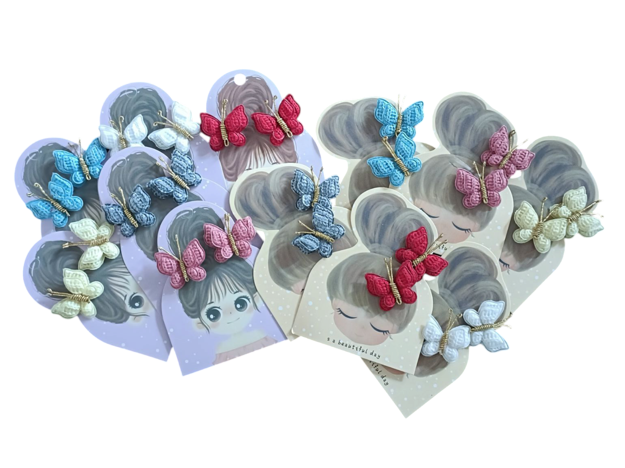 Kids4trendy - Wholesale Hair Clip - Kids - Klein vlindermeisje versie 23