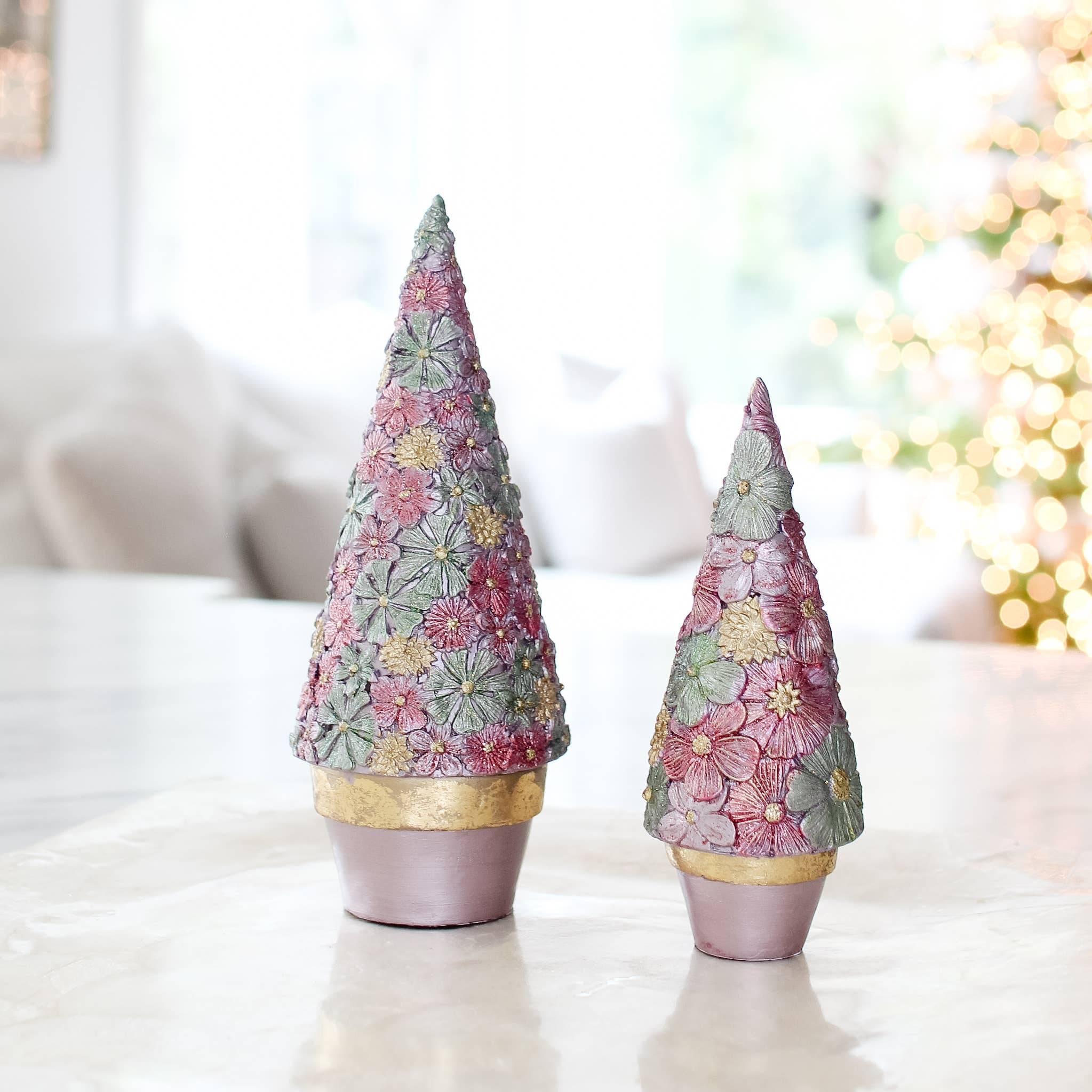 Dekorasyon Gifts  Decor - Wholesale Christmas Decoration - Frangipani Cone Tree (Ethereal)0