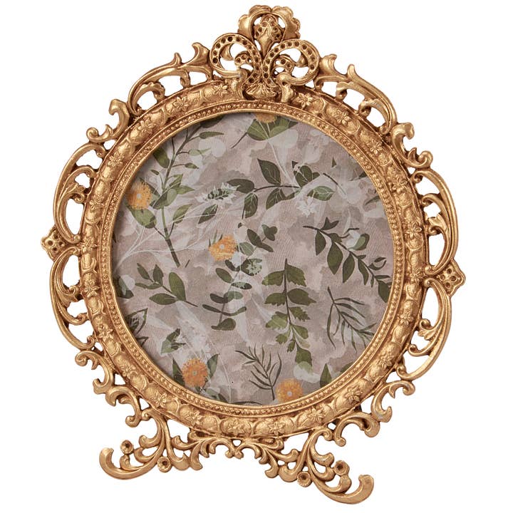 Ornate Gold Filigree Photo Frame for wholesale by Primitives by Kathy