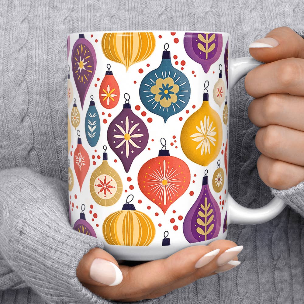 Loftipop - Wholesale Coffee Mug - Vintage Holiday Ornament Ceramic Mug, Retro Christmas Gifts5