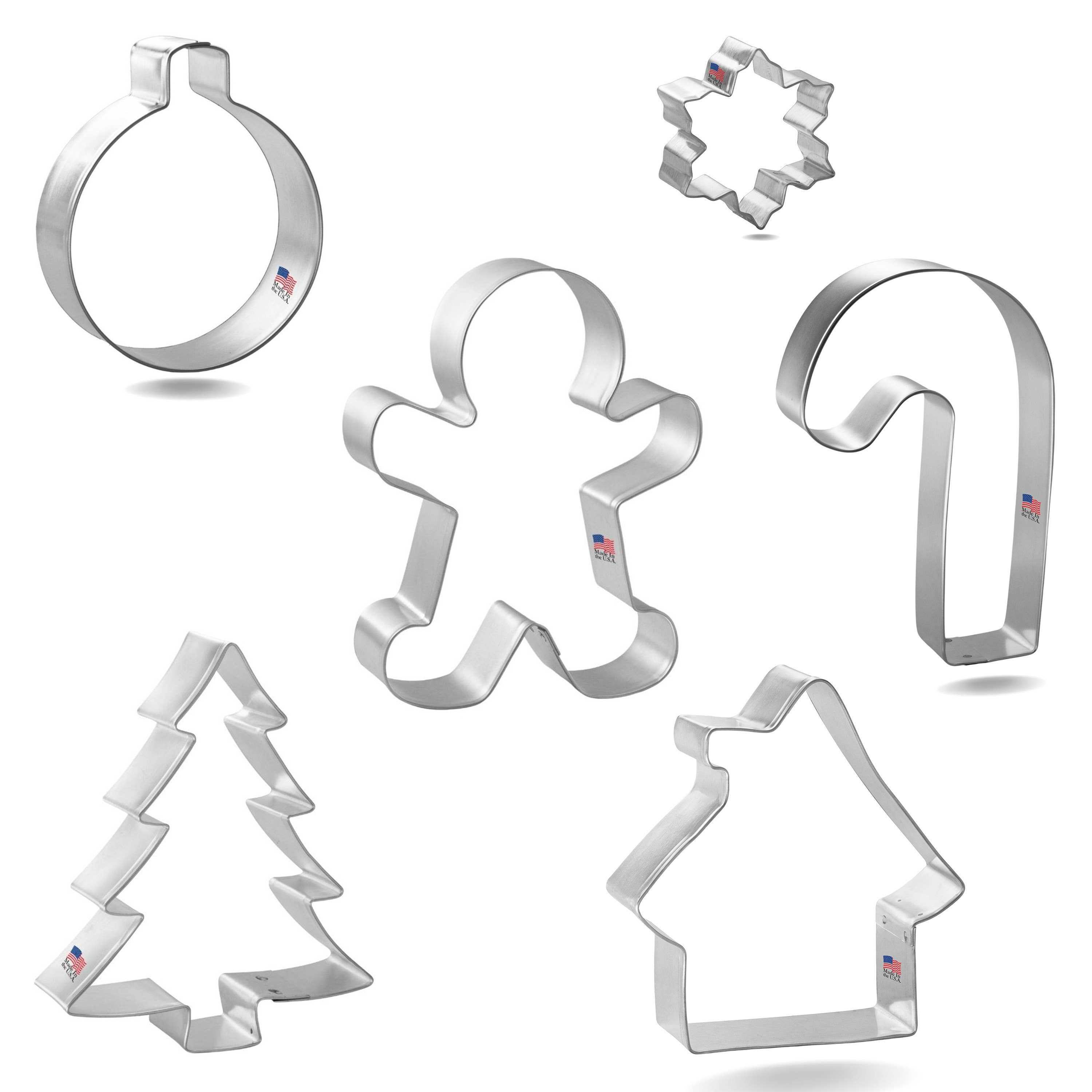 CookieCutter.com - Wholesale Cookie Cutter - Christmas Essentials Cookie Cutter 6 Pc Set HS05172