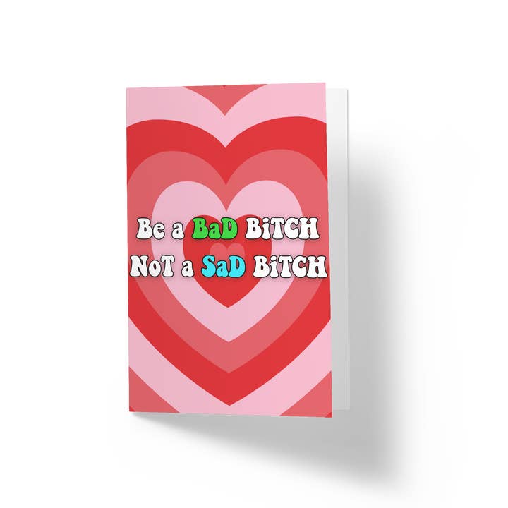 Carte de vœux - Be a Bad B pour la vente par Designs by Tene
