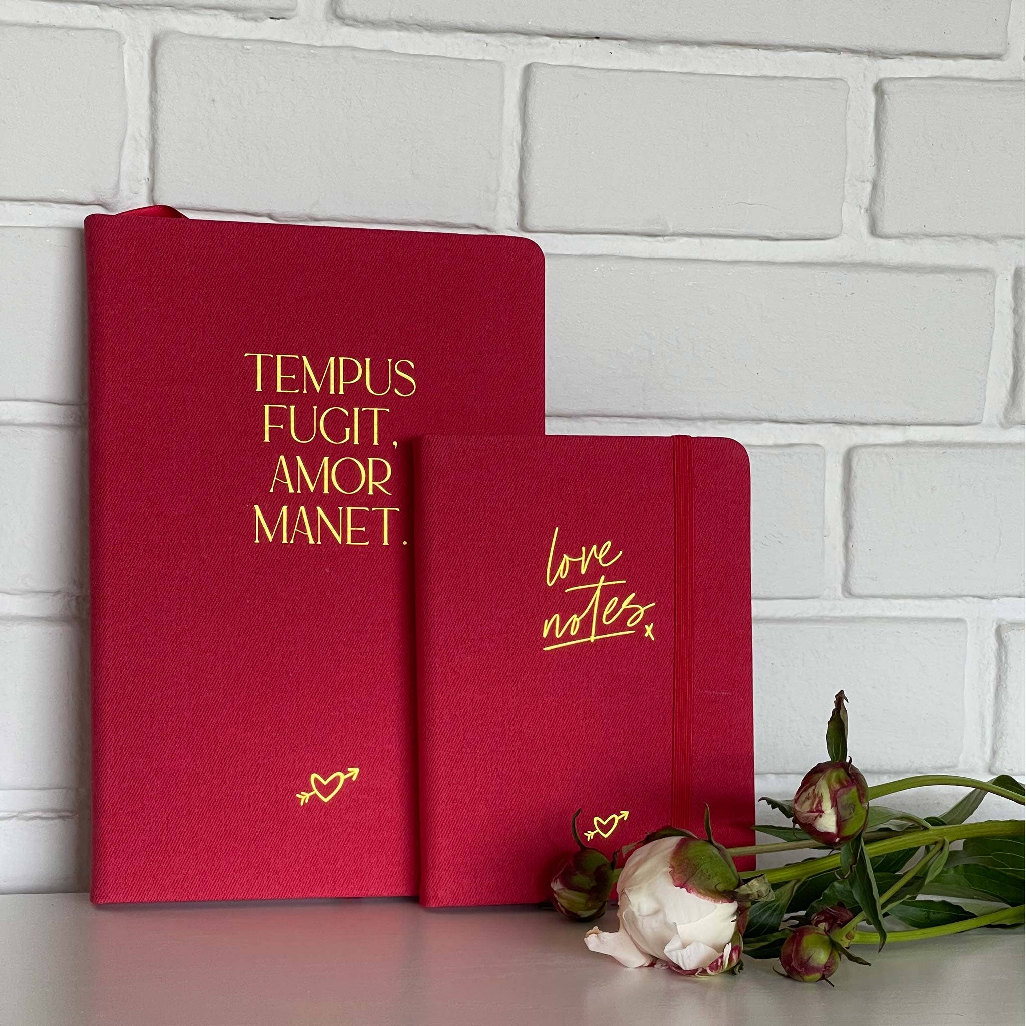 Real Passionates - Wholesale Notebook - Notebook "Amor Manet" | A5, red/gold4