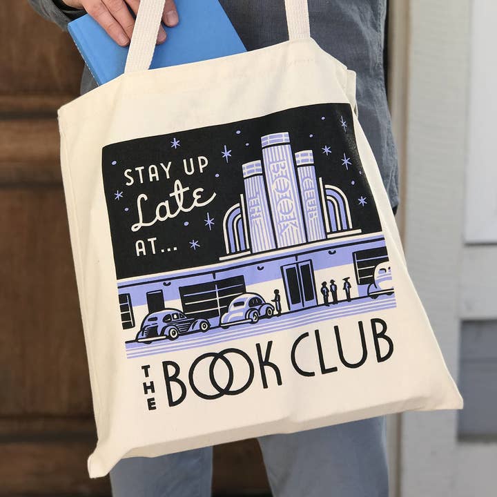 Rather Keen - Wholesale Tote Bag - Women's - Stay Up Late at the Book Club tote bag2