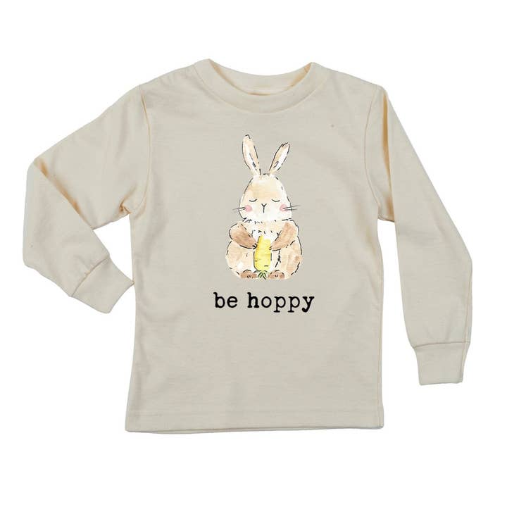 Camiseta orgánica de manga larga «Be Hoppy» para venta al por mayor de House Of Luna