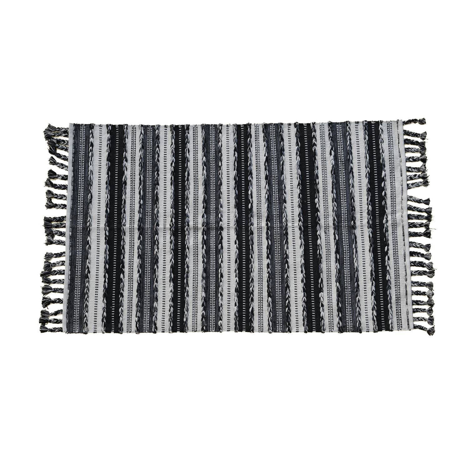 Jaipur RugHauz - Wholesale Area Rug - Shaggy 01 Hand-loomed Cotton Area Rug from India0