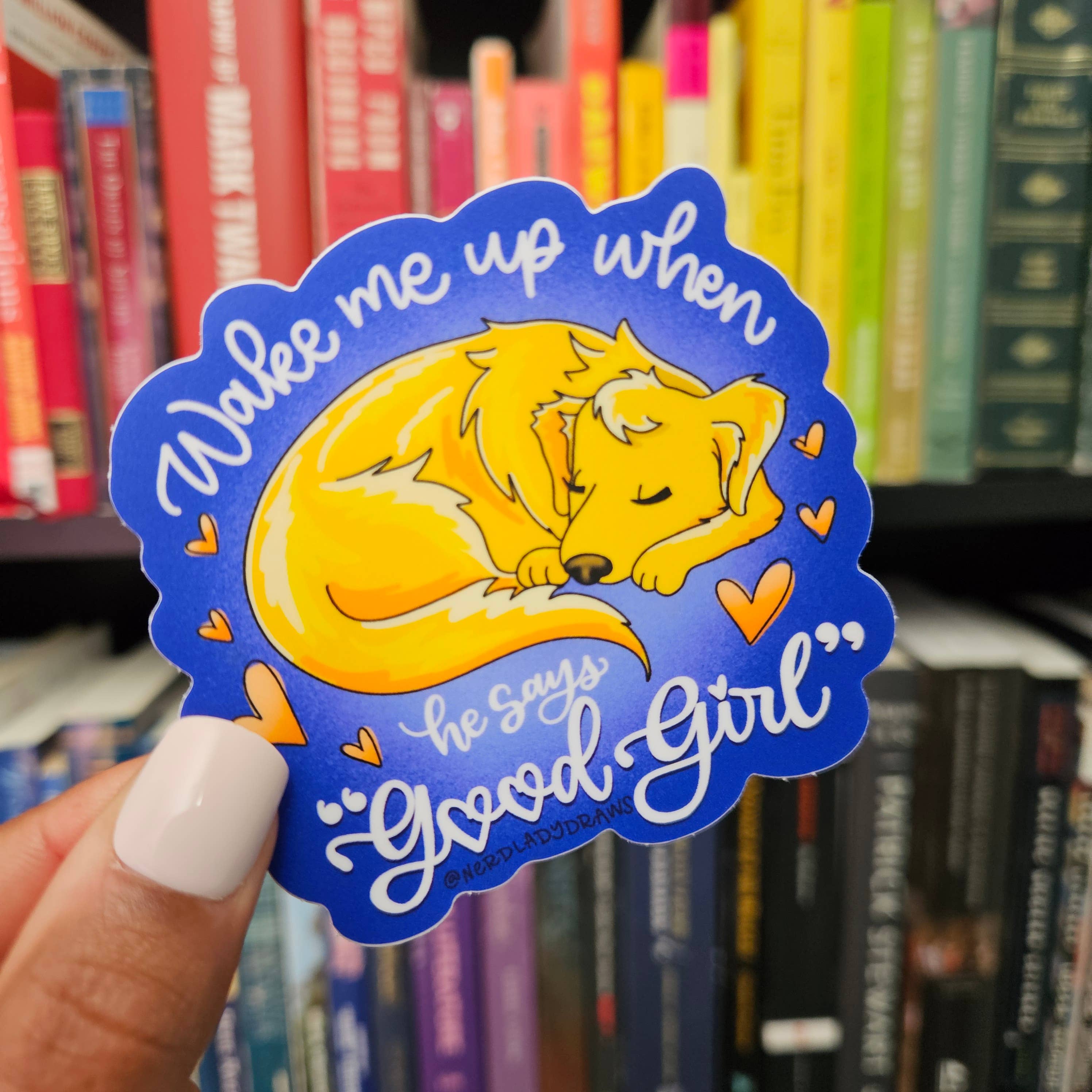 Nerd Lady Designs - Wholesale Sticker - Romantic Dog Sticker5