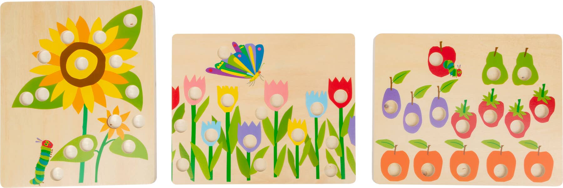 small foot - Wholesale Wood Toy - Kids - The Very Hungry Caterpillar Colours Game3