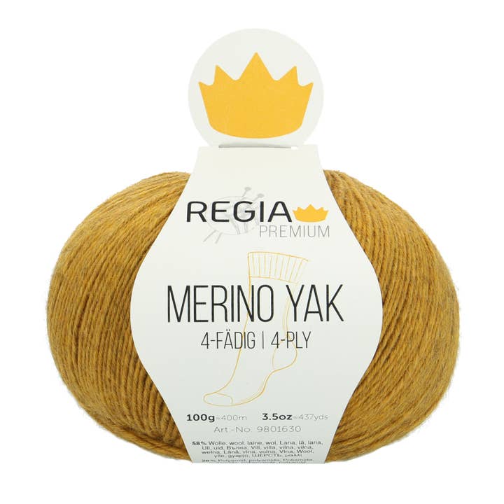 REGIA Premium Merino Yak 4-ply Sock Wool 5X100G for wholesale by MEZ Crafts Germany