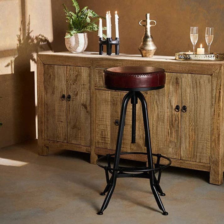 NACH - Wholesale Stool - Industrial Bar Stool, Leather