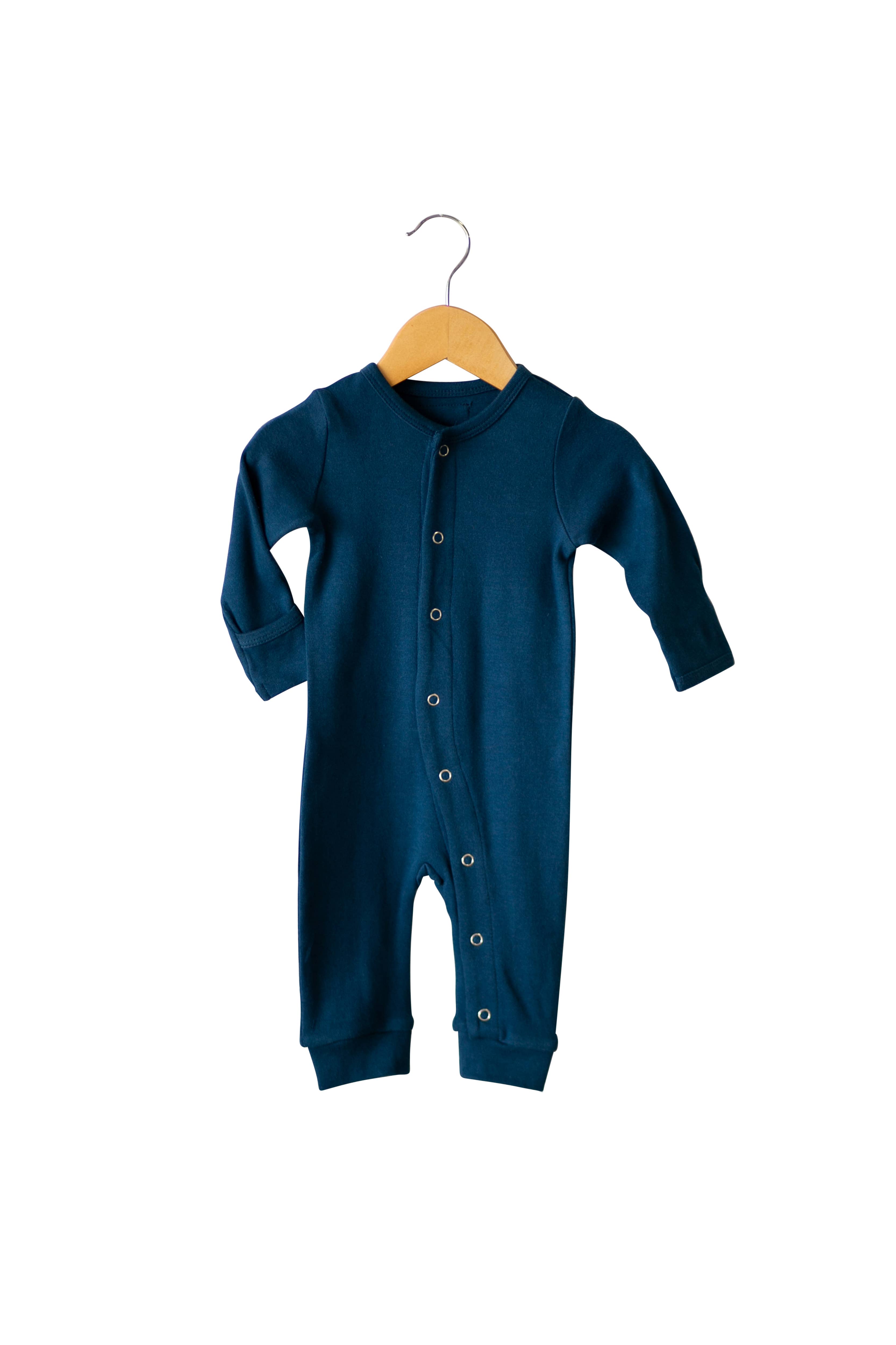 Modern Burlap - Wholesale Jumpsuit - Baby - Organic Button Coverall | Solids & Prints15