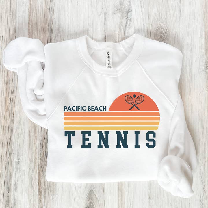 Felpa da tennis retrò personalizzata City per la vendita all'ingrosso da parte di Southern Girl Supply Co