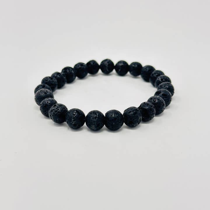 pulseira de pedras preciosas de lava por atacado de RAW SPIRIT NYC
