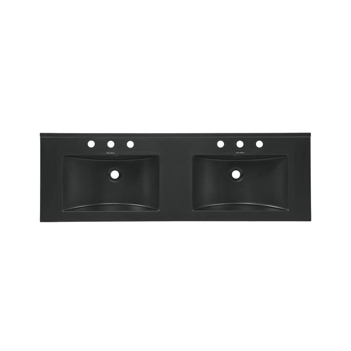 Swiss Madison - Wholesale Bathroom Accessory Set - 48" 3-Hole Widespread Double Basin Vanity Sink Top