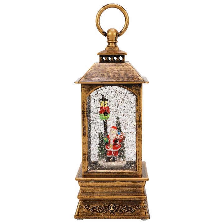 ASSORTED Vintage Christmas Glittering Music Led Lantern - Rotate for wholesale on Faire4