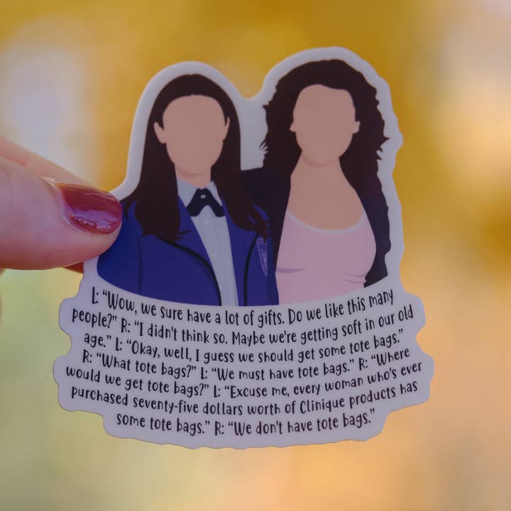 Autocollant Lorelai et Rory Gilmore | Ballroom & Biscotti pour la vente par JustJennaJThings