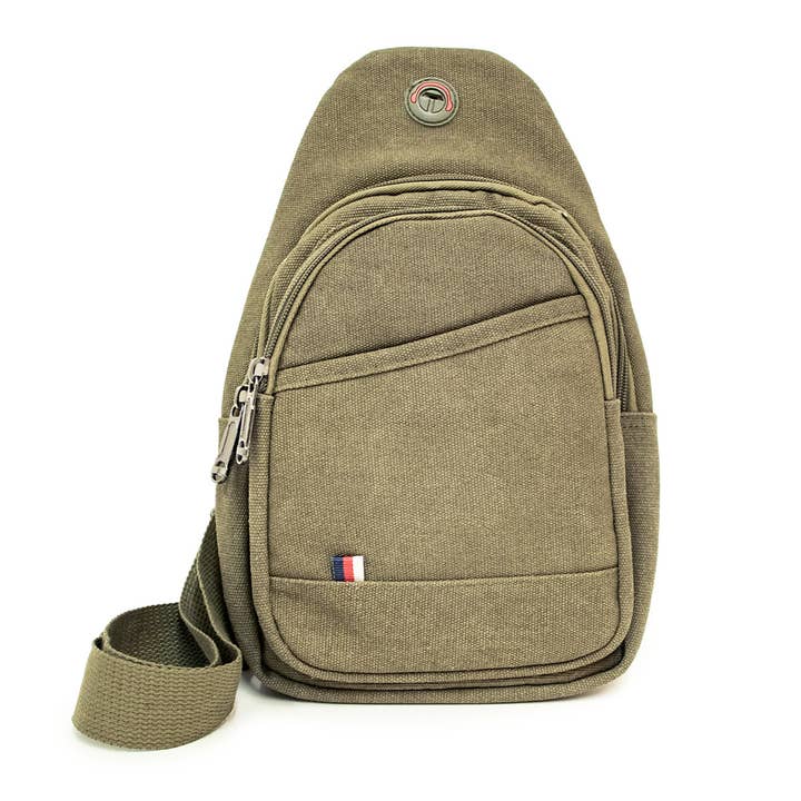 Selini New York - Wholesale Crossbody Bag - Unisex - Canvas Crossbody Sling Bag with Adjustable Strap