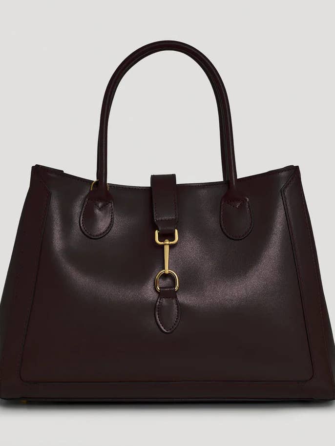 Chloe Bag in Dark Brown Brushed Leather for wholesale by Voemièn