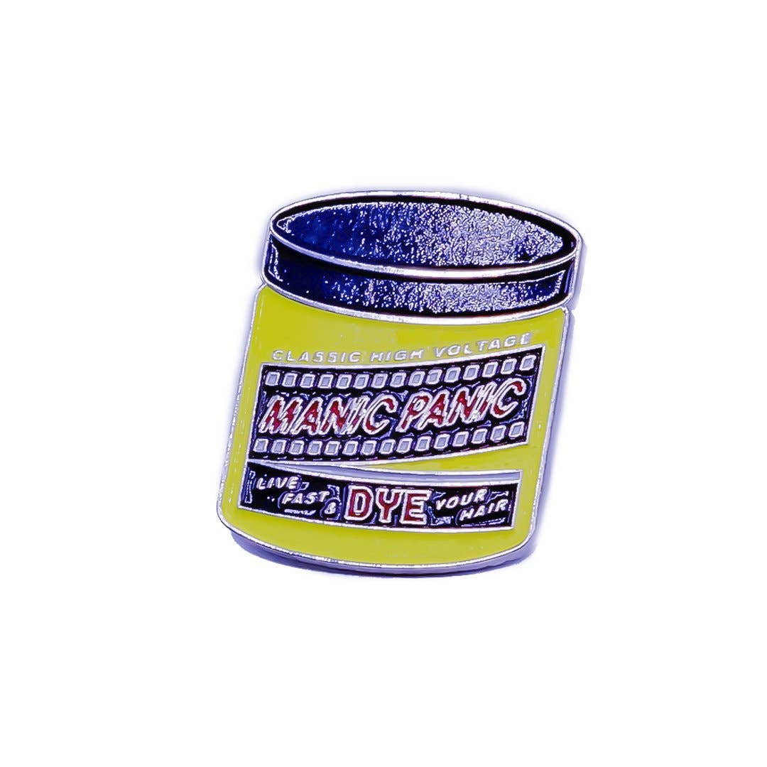 Manic Panic - Wholesale Lapel Pin/Button - Manic Panic Classic Jar Enamel Pin - Electric Banana1