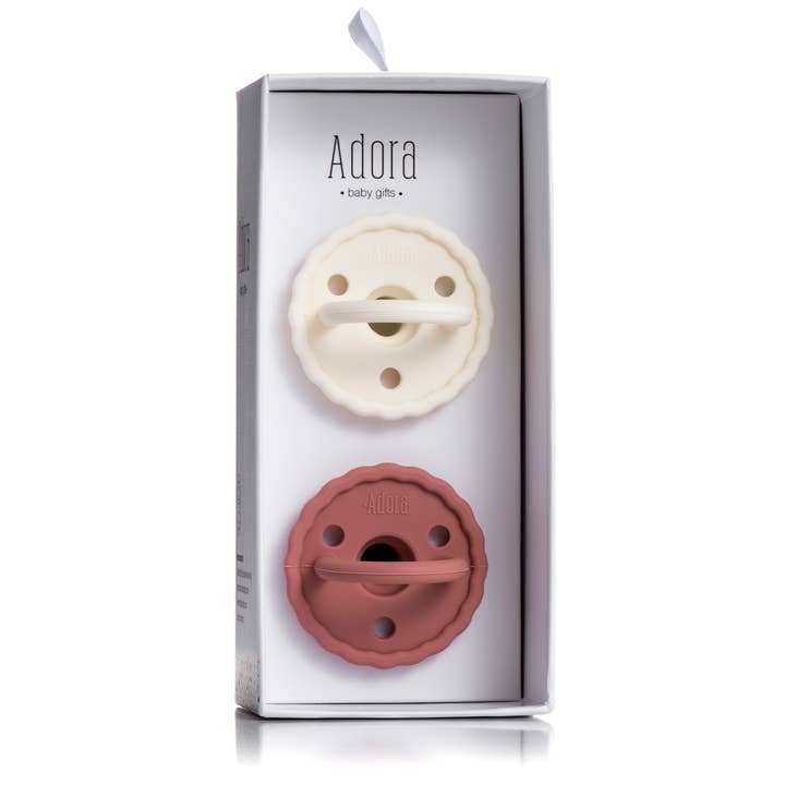 Adora Scalloped Vanilla – Rosewood Pacifier Adora Scalloped Vanilla – Rosewood Pacifier