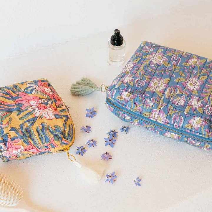 LOUISE MISHA POUCH TEIKI BLUE FLOWERS LOUISE MISHA POUCH TEIKI BLUE FLOWERS