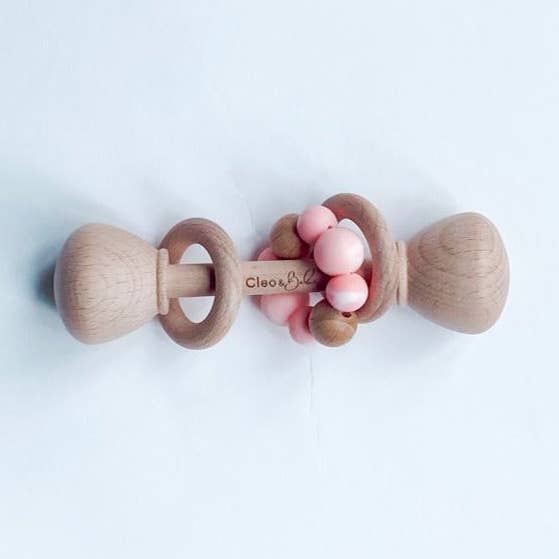 Sensory Baby Rattles 4 Colours for wholesale by Cleo & Bebe