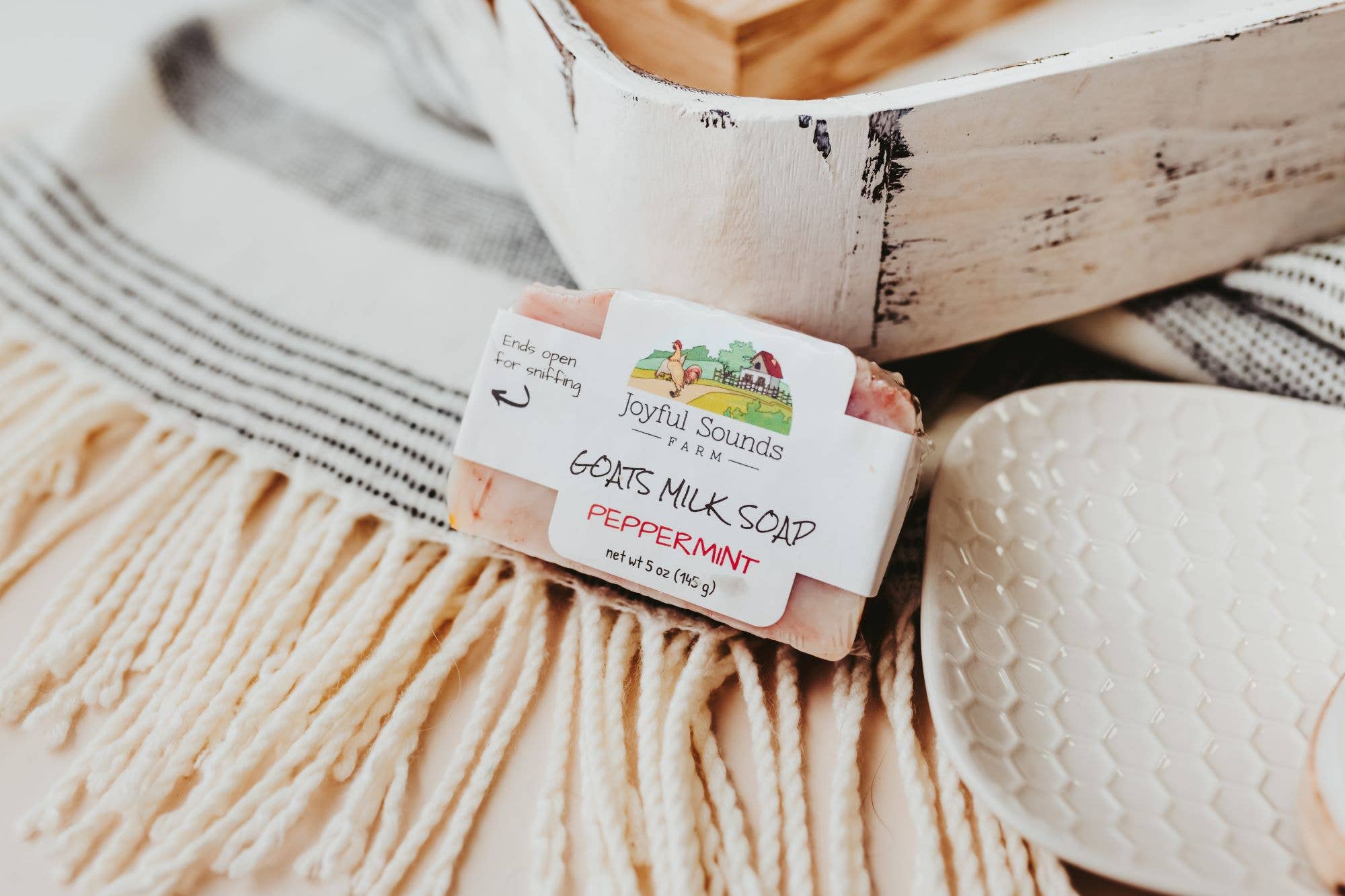 Joyful Sounds Farm - Wholesale Bar Soap - Winter Collection - Peppermint Goat's Milk Bar Soap5