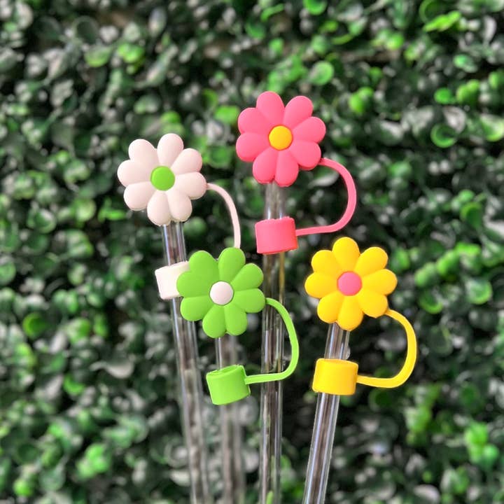 Briano Wholesale - Wholesale Drinking Straw - Flower Large Straw Toppers