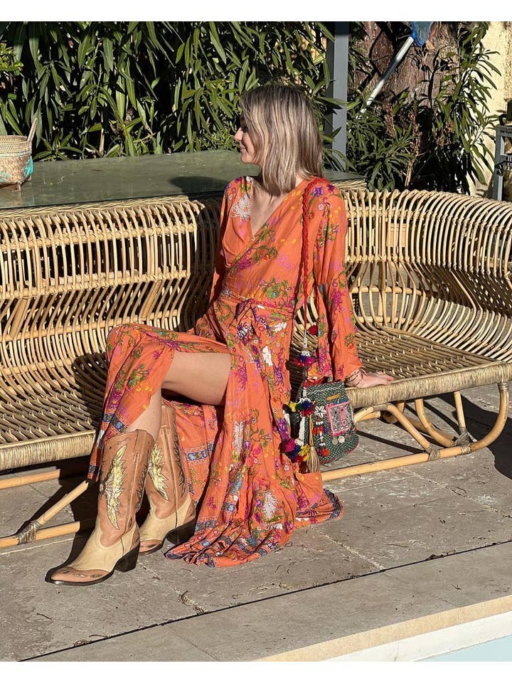 MAMZ'ELLE ZOE - Venta al por mayor Vestido - Mujer - Vestido kimono naranja OKI