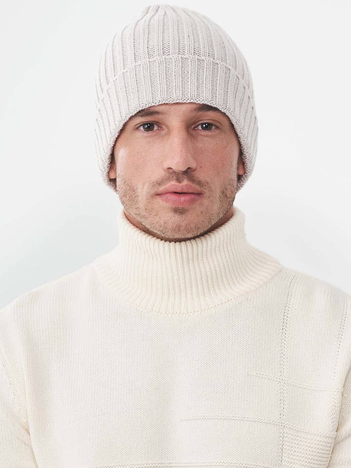 Gorro unisex Strick de lana merina ecológica y algodón ecológico para venta al por mayor de ORGANICATION